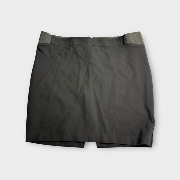 Ingrid & Isabel Mini Pencil Skirt Women's Small Maternity Black Elastic Waist - Picture 2 of 8